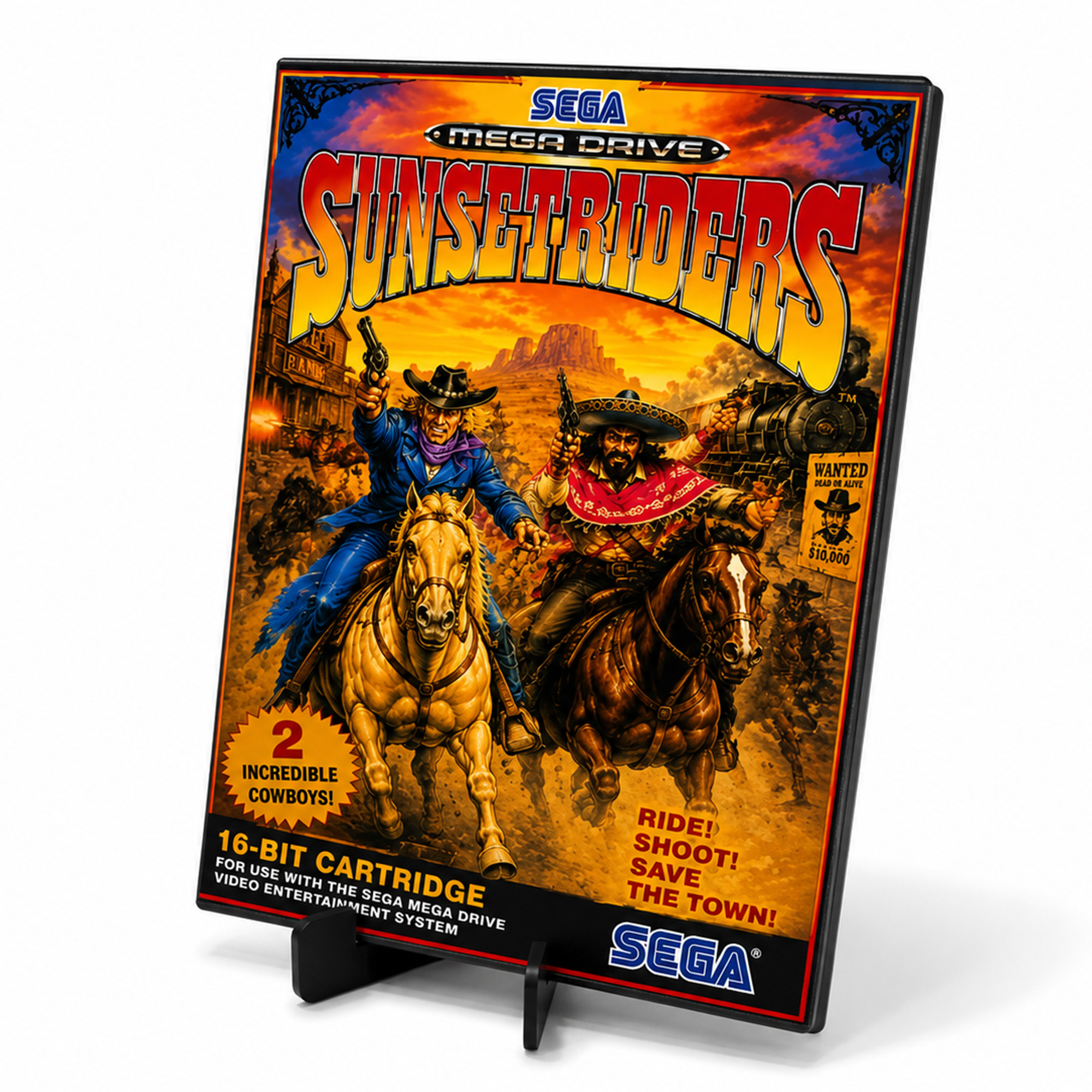 تابلو دو کاره رومیزی و دیواری Sunset Riders